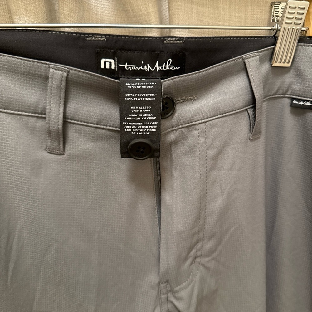 Travis Mathew Charcoal Gray Golf Pants - 32 Waist
